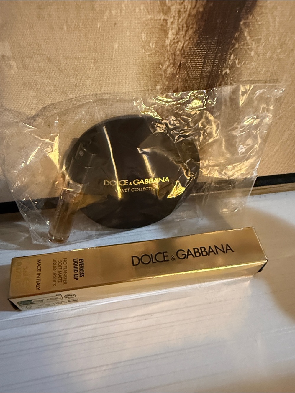 Dolce Gabbana liquid lip in hope and velvet collection velvet exotic sample